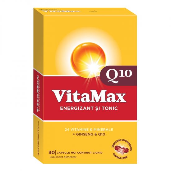 Tonice generale - Vitamax Q10 x 30 capsule moi, epastila.ro