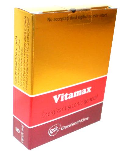 Tonice generale - Vitamax x 5 capsule moi, epastila.ro