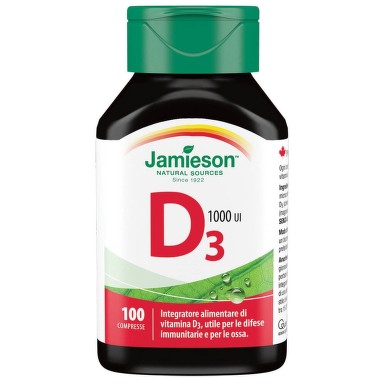 Imunitate și suport - Vitamina D 1000UI x 100 tablete, Jamieson, epastila.ro