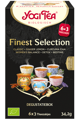 Produse Bio - Yogi Tea Bio Ceai selectie Finest 6 sortimente x 3 plicuri, 34,2g, epastila.ro