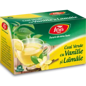 Produse Naturale - Ceai verde cu vanilie si lamaie x 20doze ceai Fares, epastila.ro