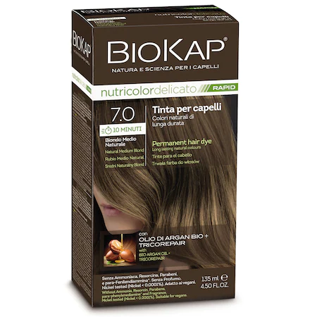 Hair styling - Nutricolor delicato rapid  Natural Medium blond 7,0 vopsea de par135ml, epastila.ro