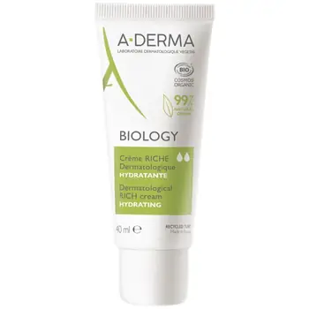 Piele cu probleme - A-Derma Biology Riche crema hidratanta pentru piele fragila foarte uscata 40ml, epastila.ro