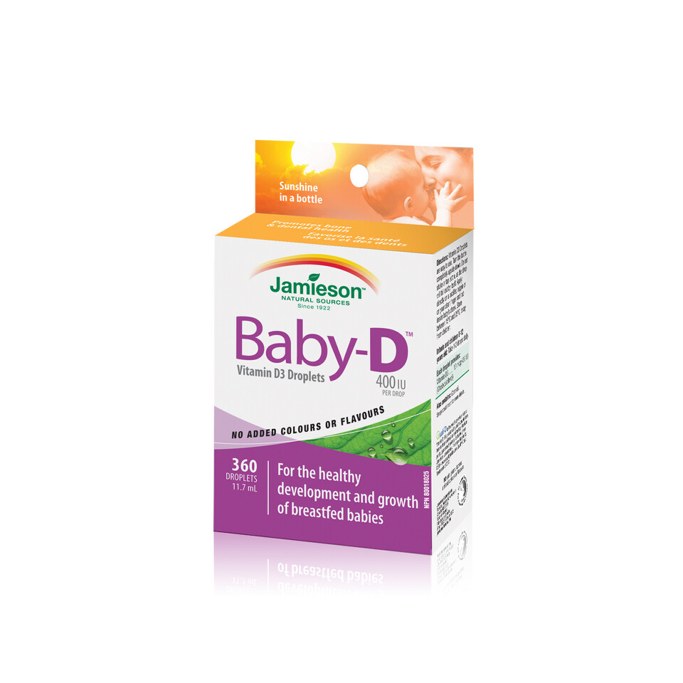 Vitamine și minerale pentru copii - Baby-D3 400ui/pic vitamina D3 pentru copii 11,7ml (360 picaturi), Jamieson , epastila.ro