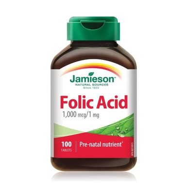 Sarcină - Acid Folic 1mg x 100cp, Jamieson , epastila.ro