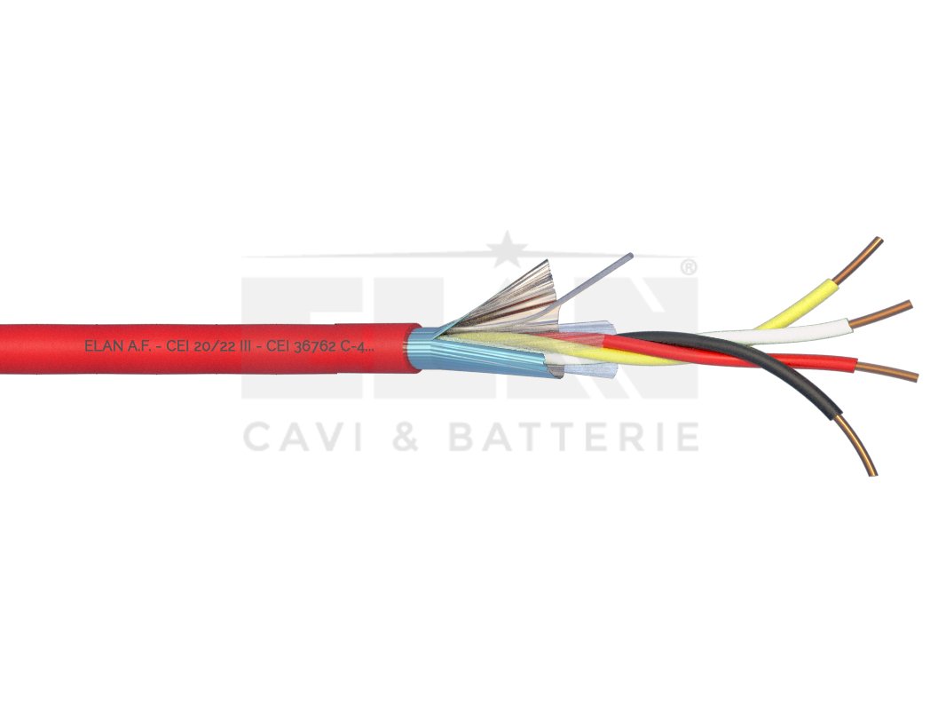 CABLURI - Cablu de incendiu rosu 2x2x0.8mm, ecranat, 450V, https:b2b.sielinvest.ro