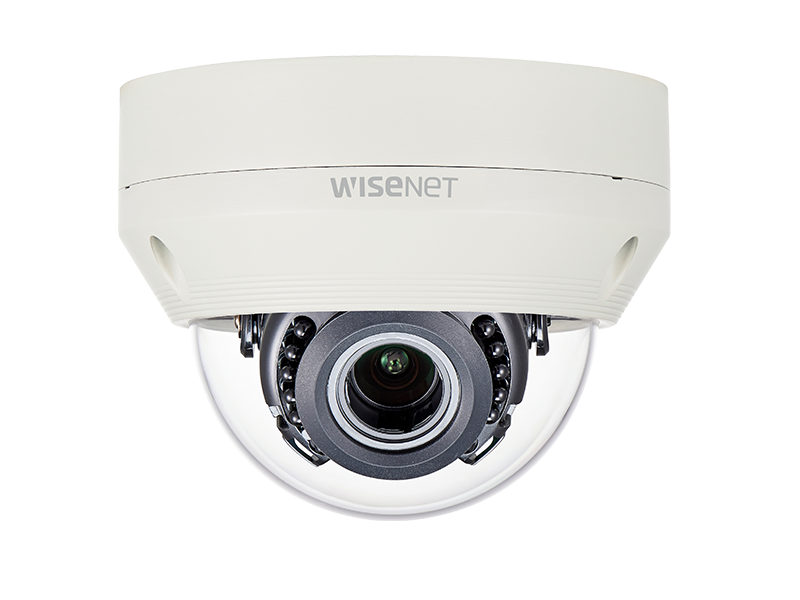 SUPRAVEGHERE VIDEO - Camera video dome antivandal Wisenet HD+ 4MP, 30fps ,lentila manuala Varifocala 3.1X (3.2-10mm), 120 dB true WDR, Day & Night (ICR), 24VAC/12VDC, IR  30m, IP66/IK10lentila manuala Varifocala 3.1X (3.2, https:b2b.sielinvest.ro