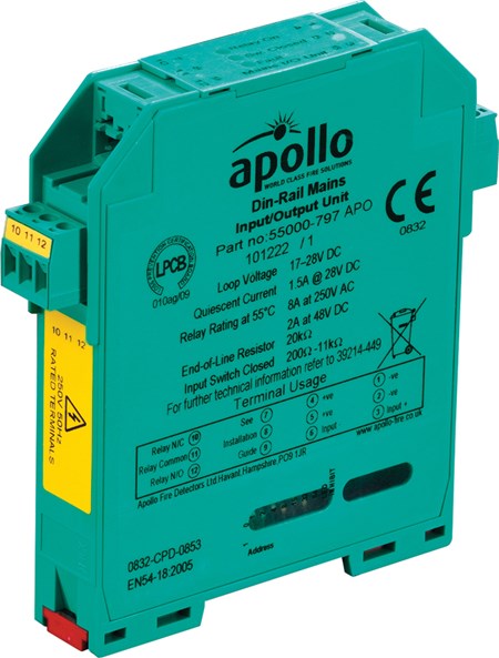 APOLLO SERIA XP95 - INTERFATA ADRESABILA TIP  1 IN/ 1OUT, SERIA XP95, MONTAJ SINA  DIN, https:b2b.sielinvest.ro