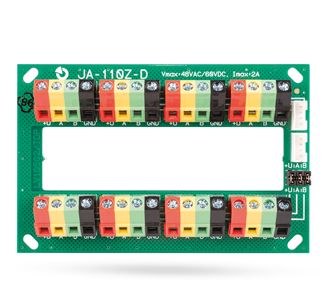 MODULE SI INTERFETE - Modul terminal BUS multipozitie JABLOTRON 100+ JA-110Z-D, 2A, 42 V AC/60 V DC, https:b2b.sielinvest.ro