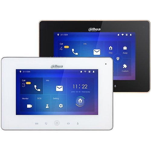 Monitor videointerfon IP wireless, handsfree, interior, ecran 7" cu touchscreen, rezolutie 1024x600, butoane touch, WiFi (802.11 b/g), [2],https:b2b.sielinvest.ro