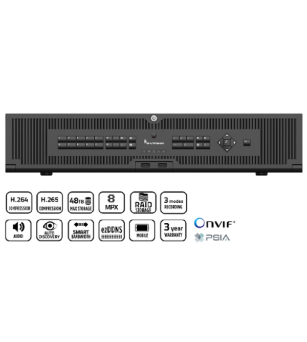 NVR - NVR TRUVISION 22P, H 265, 64 CANALE, IP, 2U, 32 TB, https:b2b.sielinvest.ro