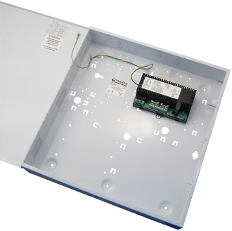 SURSE EN54 - Sursa 24V DC, EN54-4, lineara, max 10A, incarcare acumulator, releu monitorizare prezenta tensiune 220V, https:b2b.sielinvest.ro