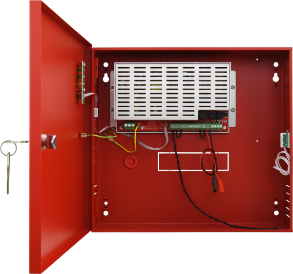 SURSE EN54 - Sursa alimentare liniara cu cutie metalica , 27.6V DC, 10A, incarcare acumulator, releu monitorizare, https:b2b.sielinvest.ro