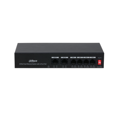 SWITCH-URI - Switch Fast Ethernet 6 porturi, 4 porturi POE,  10/100 Mbps, 1.2 Gbps, 0.89 Mpps, PoE, https:b2b.sielinvest.ro