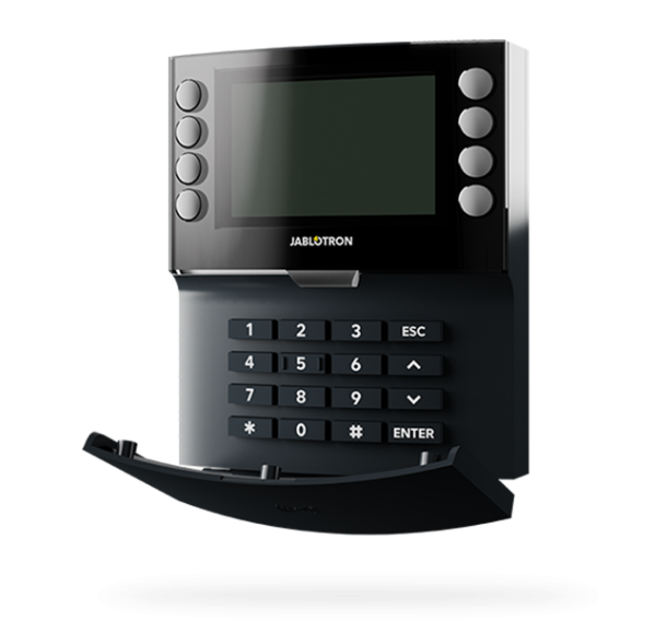 ANTIEFRACTIE - Tastatura antracit cu  cititor RFID, conectare pe BUS, display LCD,compatibila cu centralele JA-102K, JA-103K si ja-107K, https:b2b.sielinvest.ro