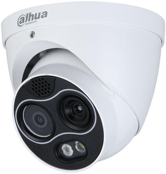 SUPRAVEGHERE VIDEO - CAMERA TERMALA IP Dahua, Dome, WizSense, 4Mp, IR 30M, detectie incendiu, functii smart, slot card, https:b2b.sielinvest.ro