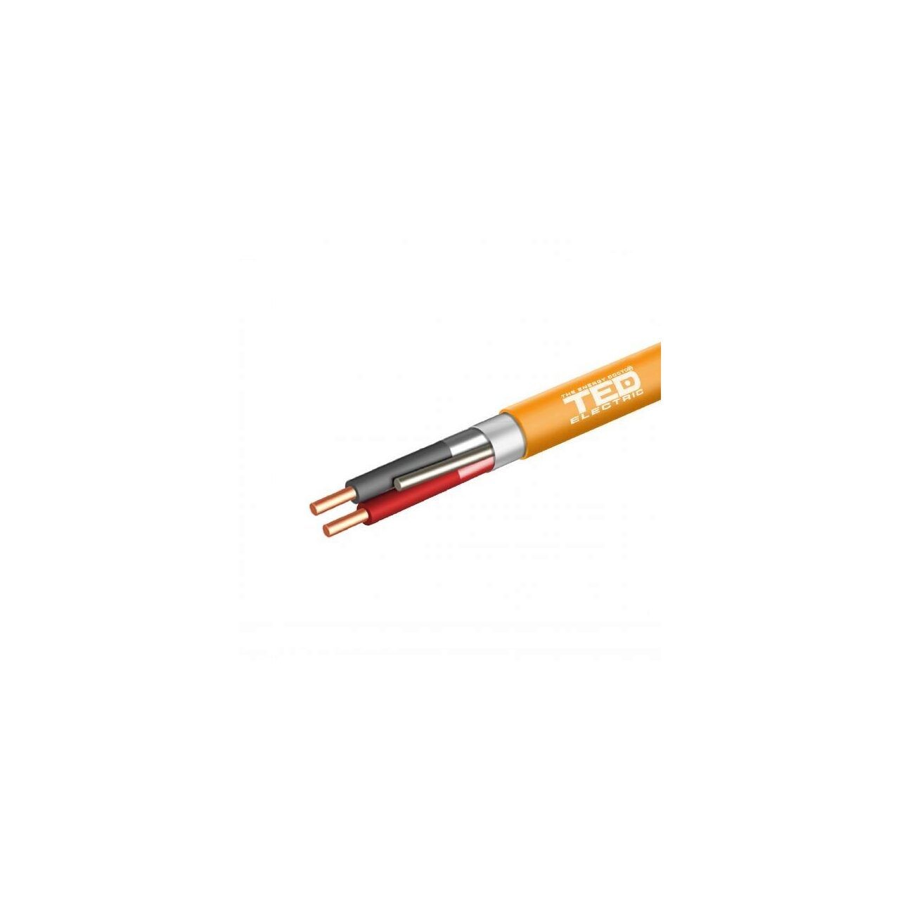 Cablu incendiu JE - H (ST) H E30/E90 1 X 2 X 0,8 portocaliu rola 500ml TED002457 BBB