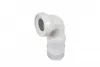 Racord WC flexibil / extensibil CR - Eurociere cu inserție metalică si cot la 90°