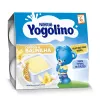 Desert gris cu lapte si vanilie, Yogolino,6 luni, 4 bucati, Nestle