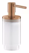 Dozator sapun Grohe Selection, pe suport, 130 mm, sticla/metal, mat, cupru, 41028DL0