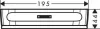 Racleta Hansgrohe WallStoris, 195 mm, ABS, mat, negru, 27916670