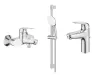 Set 3in1 cada Grohe Swift, baterie lavoar M, coloana dus, 2 functii, ventil, crom, 24335001-10ST