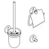 Set accesorii baie Grohe Essentials City 40407DC1, 3 piese, fixare ascunsa, supersteel