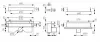 Set complet rigola Fdesign Kleome, in perete, 600 mm, sita, sifon, otel inoxidabil, crom, FD7-404-60-01