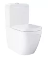 Set WC Grohe Euro Ceramic 39462000, montare pe podea, evacuare orizontala, alimentare verticala, SoftClose, Rimless, alb