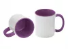 Sublimation Mug 11oz - inside & handle Purple