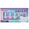 Set de 3 lacuri de unghii pentru copii si stickere Galaxy Dream Pegaso MARTINELIA 