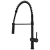 Baterie bucatarie Laveo RHEA BLD 76SD, pipa flexibila, negru