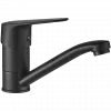 Baterie lavoar scurta Sagra Black BQR 726D, monocomanda, negru