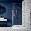 Cabina de dus patrata BRESSO JKB 086K, 80 x 80 x 185 cm, sticla transparenta