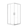 Cabina de dus patrata BRESSO JKB 086K, 80 x 80 x 185 cm, sticla transparenta
