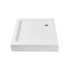 Cadita patrata pentru dus 70 x 70 cm, acril, alb