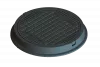 Capac URBAN Negru rotund D.770 PL.570 Hext.115 B125, Polimer Compozit