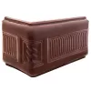 Colt cornisa ceramic culoare castaniu folosit la construirea sobelor de teracota