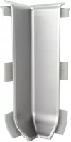 Colt interior pentru plinta Linela 411, argintiu, set doua bucati