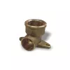 Cot cupru cu suport D15x1/2 filet F diametru 15 mm culoare cupru
