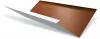 Dolie standard Rufster Premium 0,5 mm grosime, 8004 MS maro-cupru mat structurat