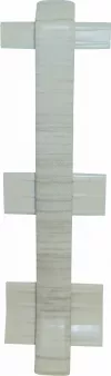Element de imbinare pentru plinta Linela 408, gri deschis, set doua bucati