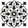 Element decorativ din tabla otel LBC,debitat laser, utilizat la lucrarile din fier forjat, dimensiune 40 X 40 cm, model M081.003