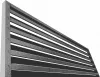 Element jaluzea pentru gard, Rufster, grosime 0,50 mm, finisaj 7024MS gri-grafit, lungime 1250 mm