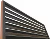 Element jaluzea pentru gard, Rufster, grosime 0,50 mm, finisaj 8019MS maro-grafit, lungime 2000 mm