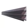 Element jaluzea, Rufster model V58, pentru gard, finisaj mat structurat, culoare maro RAL 8017 MS, lungime variabila, grosime 0.5 mm