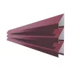 Element jaluzea, Rufster model V80, pentru gard, finisaj mat structurat, culoare visiniu RAL 3005 MS, lungime variabila, grosime 0.5 mm