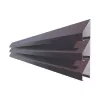 Element jaluzea, Rufster model V80, pentru gard, finisaj mat structurat, culoare maro RAL8017 MS, lungime variabila, grosime 0.5 mm