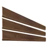 Element orizontal Rufster, pentru gard, grosime 0,45 mm, finisaj stejar dark, lungime variabila