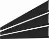 Element orizontal Rufster, pentru gard, grosime 0,50 mm, finisaj negru, RAL 9005 MS M2P3, lungime variabila, vopsit pe ambele parti